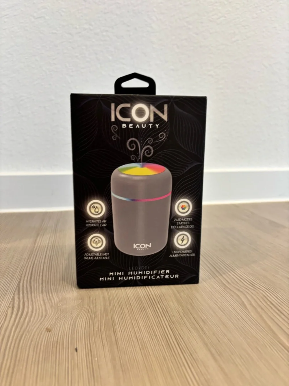 ICON Beauty Mini Humidifier - Gray with Multi-Color LED - Picture 1 of 4